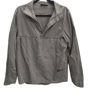 Rocky Denimwear Mens Shirt Large Front Pocket Gray Medium